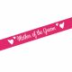 Pink Mother of the Groom Sash