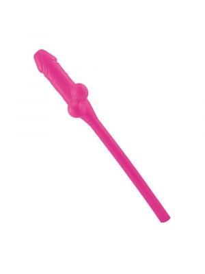 Jumbo Pink Pecker Straw