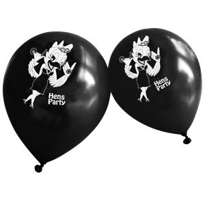Black Hens Party Balloons