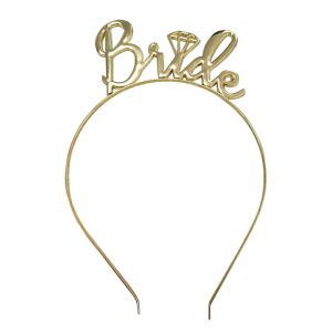 Gold Bride Headband