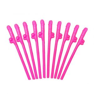 Pink Pecker Straws